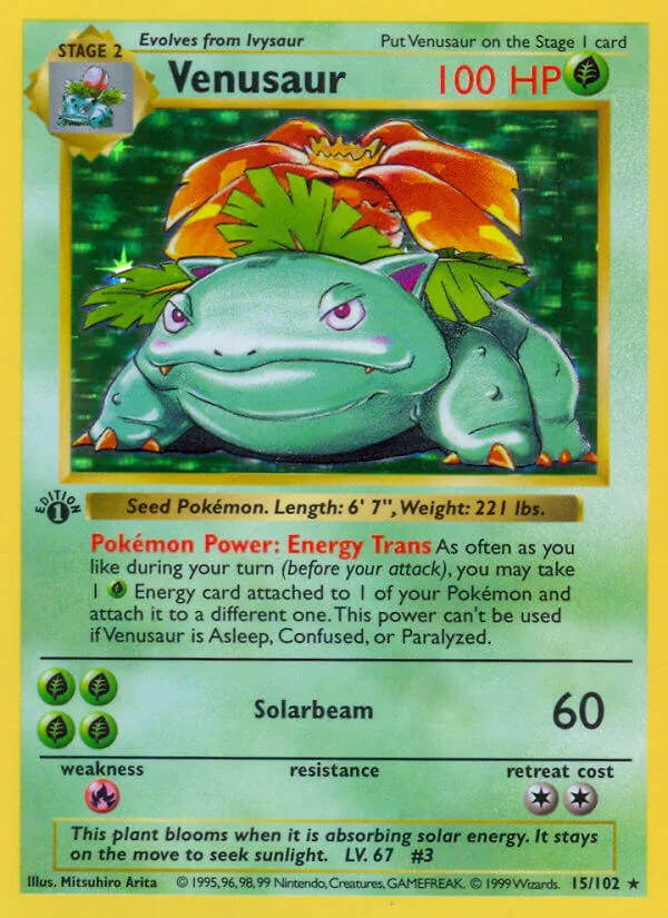 Venusaur, Base Set 15/102