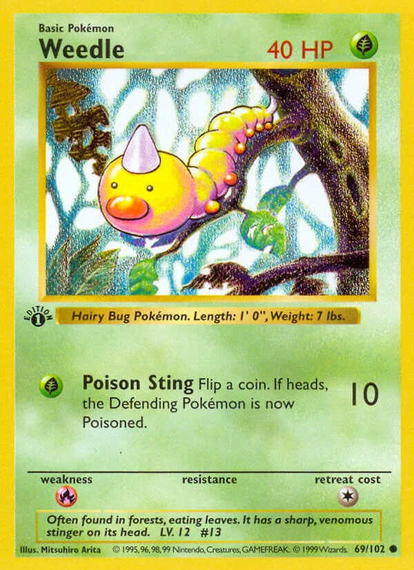 Weedle, Base Set 69/102