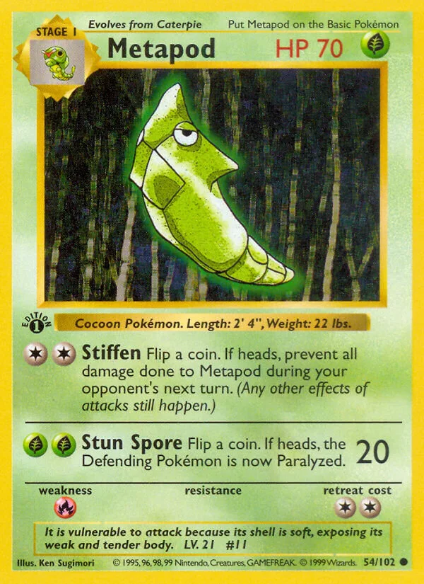 Metapod, Base Set 54/102