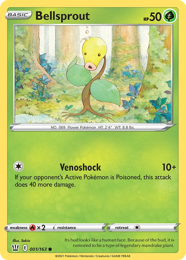 Bellsprout, Battle Styles 001/163