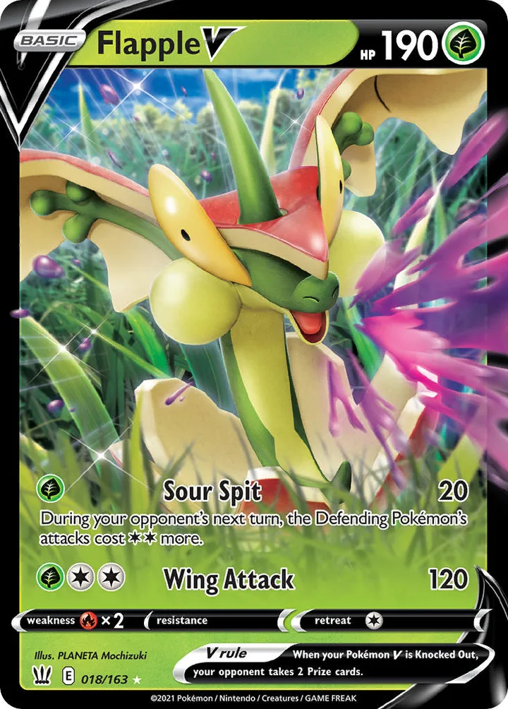 Flapple V, Battle Styles 018/163