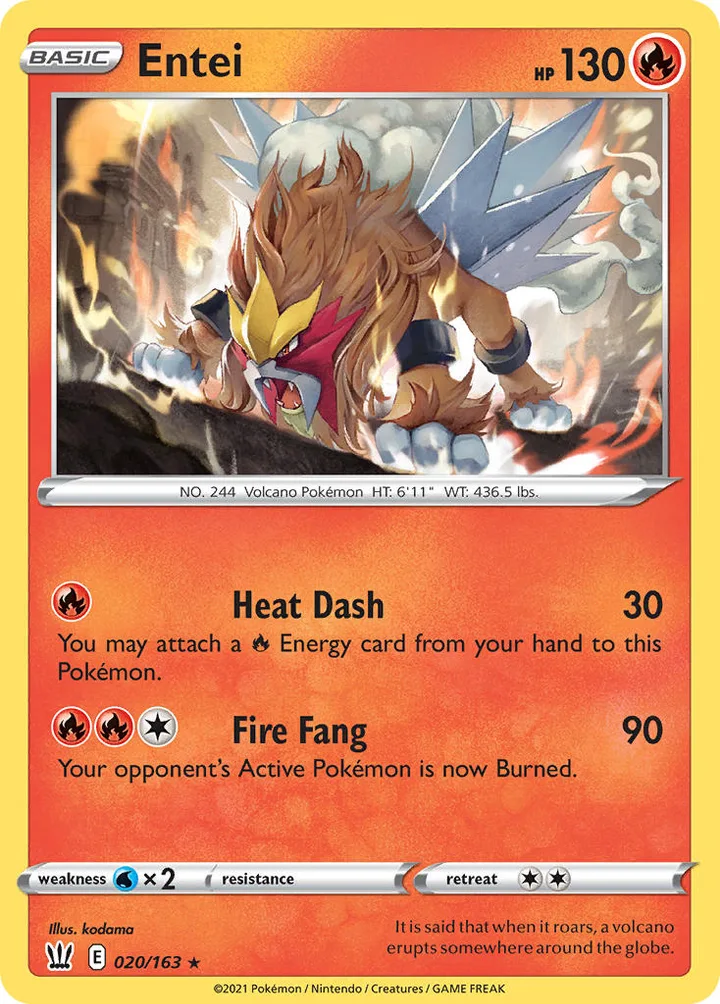 Entei, Battle Styles 020/163