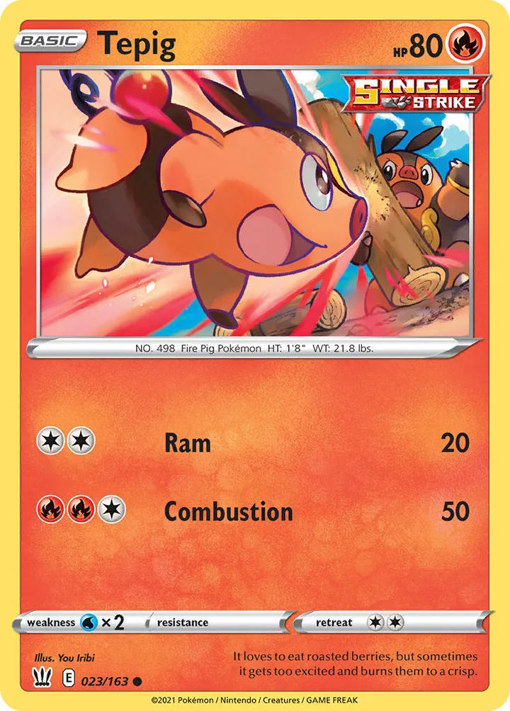 Tepig, Battle Styles 023/163