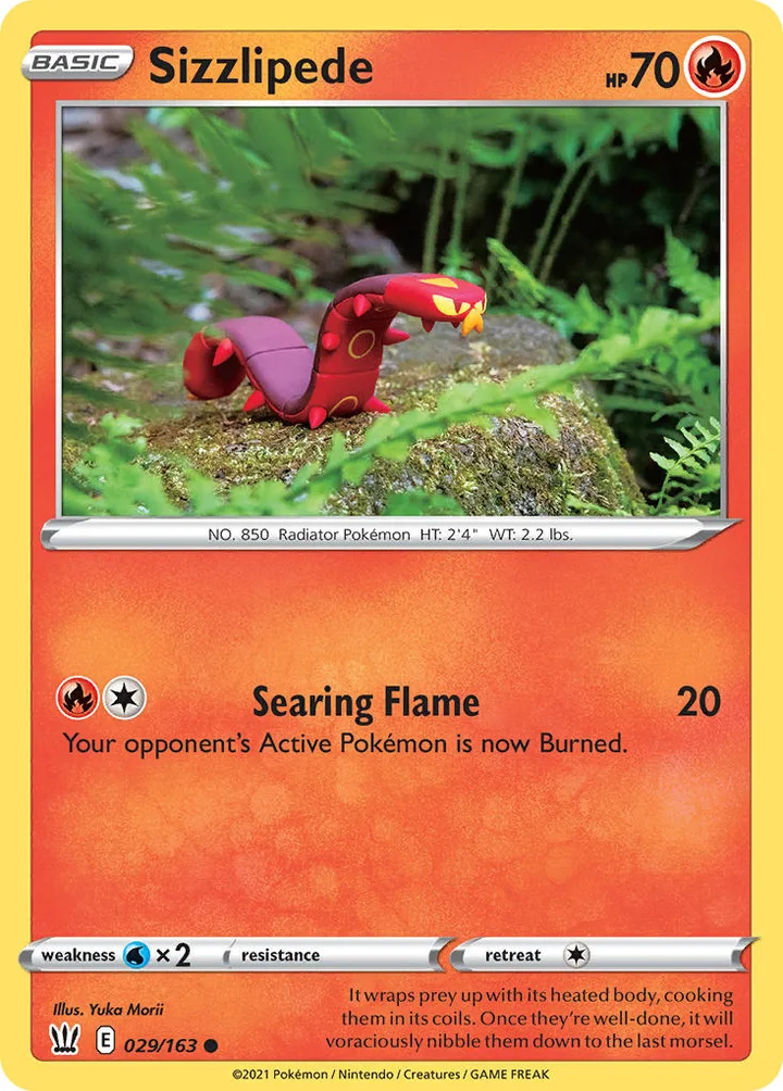 Sizzlipede, Battle Styles 029/163