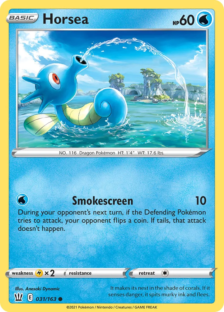 Horsea, Battle Styles 031/163