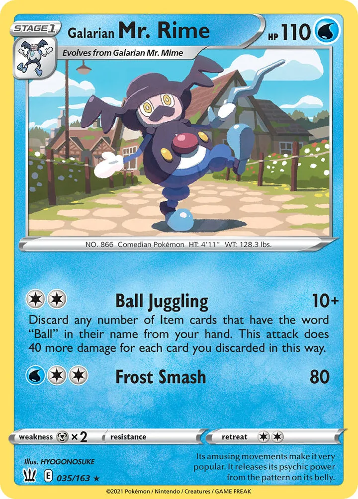 Galarian Mr. Rime, Battle Styles 035/163