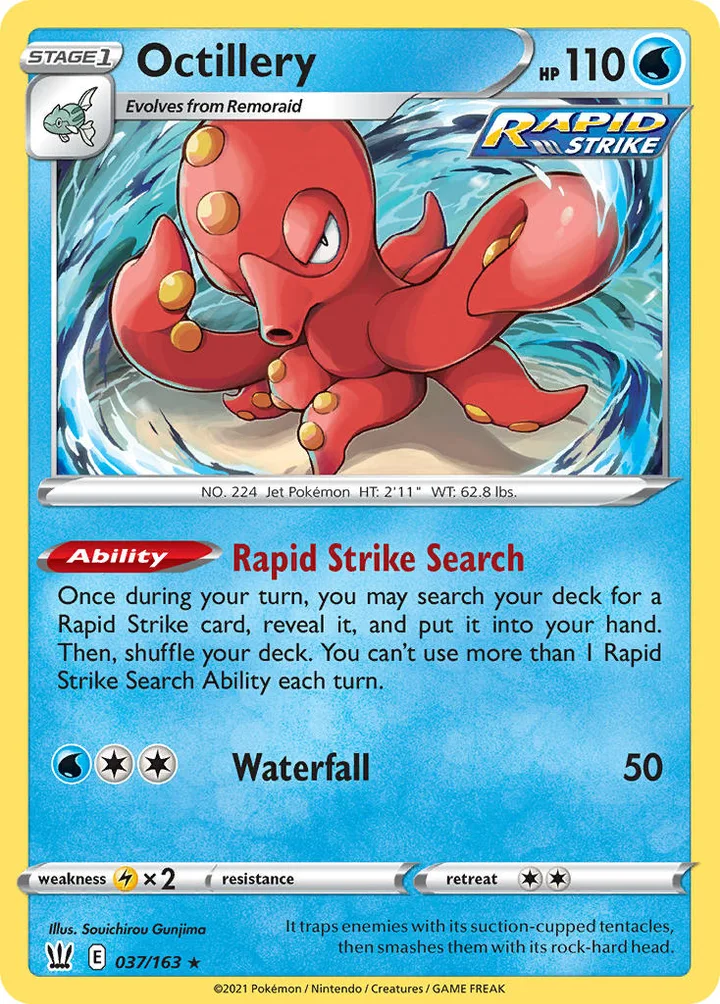Octillery, Battle Styles 037/163