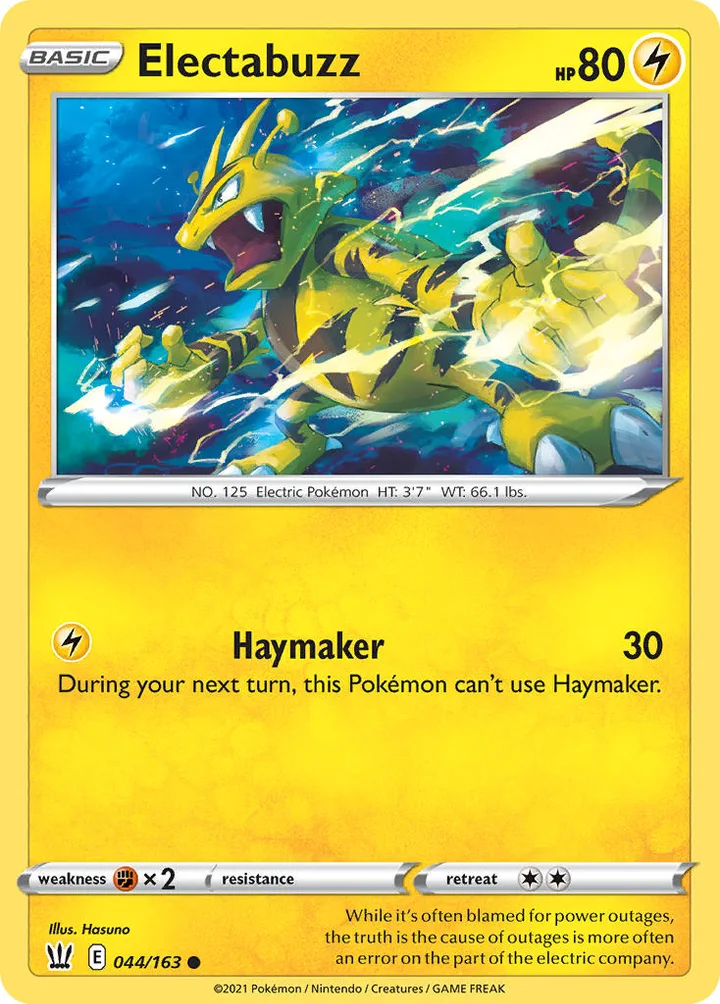 Electabuzz, Battle Styles 044/163