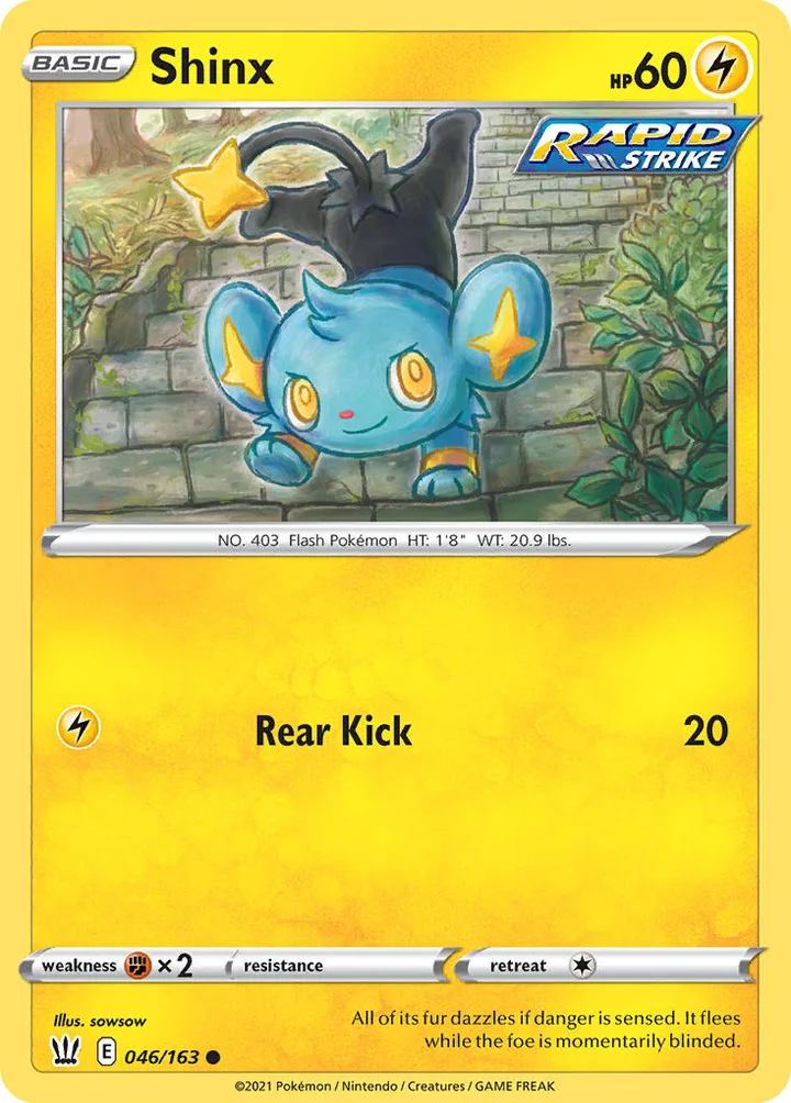 Shinx, Battle Styles 046/163