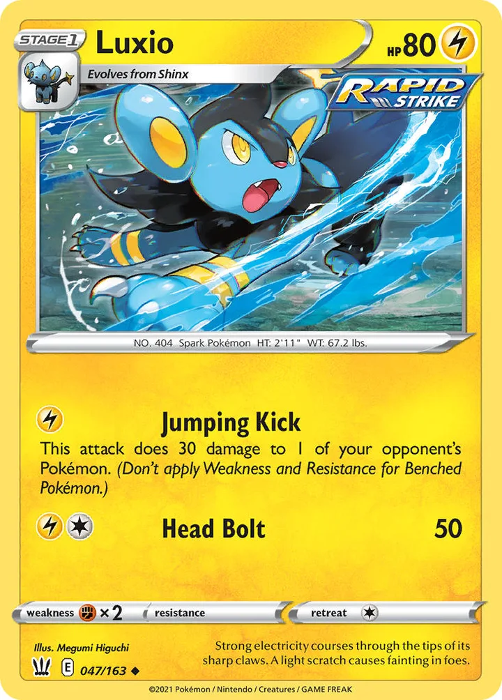 Luxio, Battle Styles 047/163