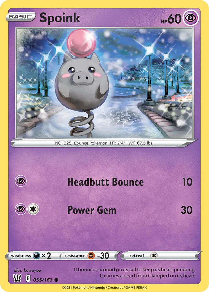 Spoink, Battle Styles 055/163