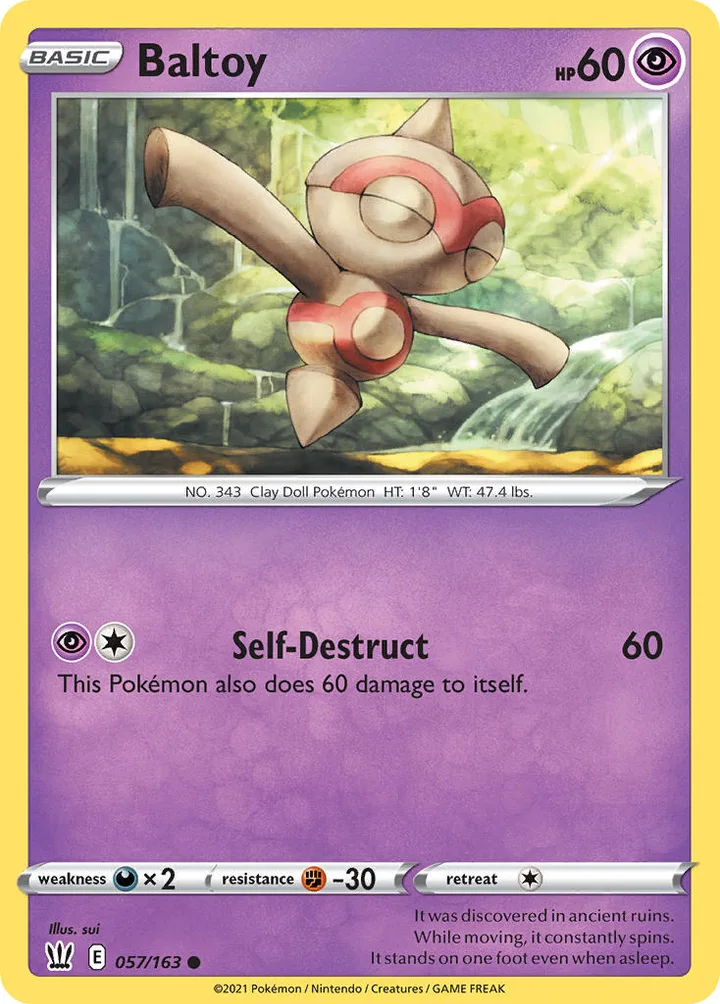 Baltoy, Battle Styles 057/163