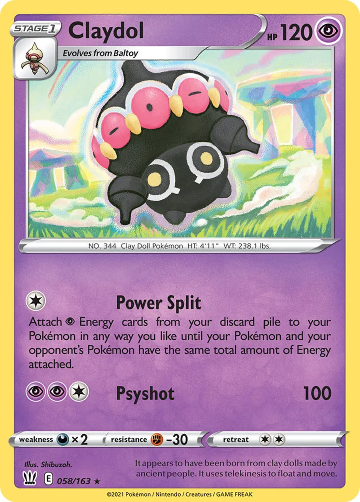 Claydol, Battle Styles 058/163