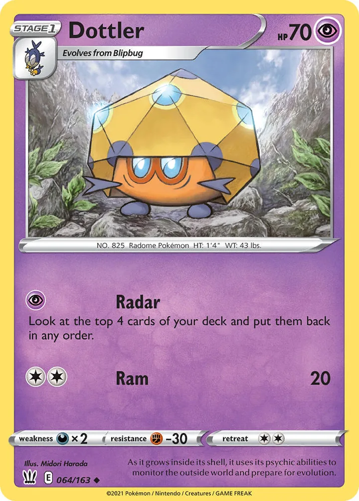 Dottler, Battle Styles 064/163