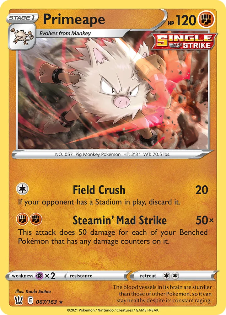 Primeape, Battle Styles 067/163