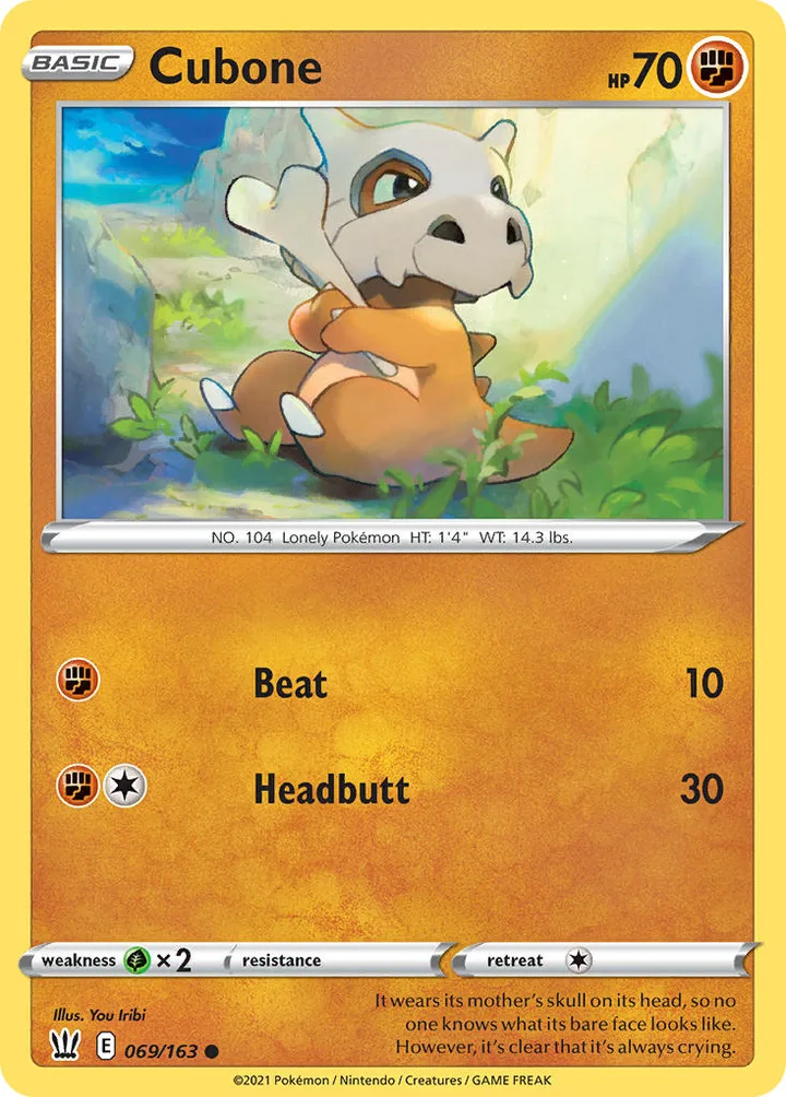 Cubone, Battle Styles 069/163