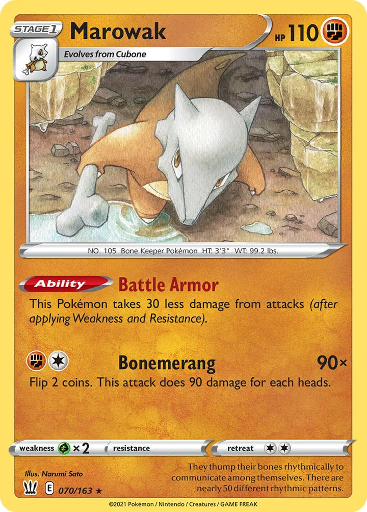 Marowak, Battle Styles 070/163
