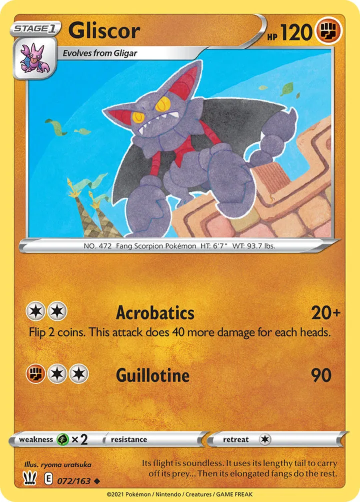 Gliscor, Battle Styles 072/163