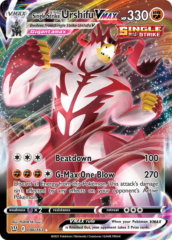 Single Strike Urshifu VMAX, Battle Styles 086/163