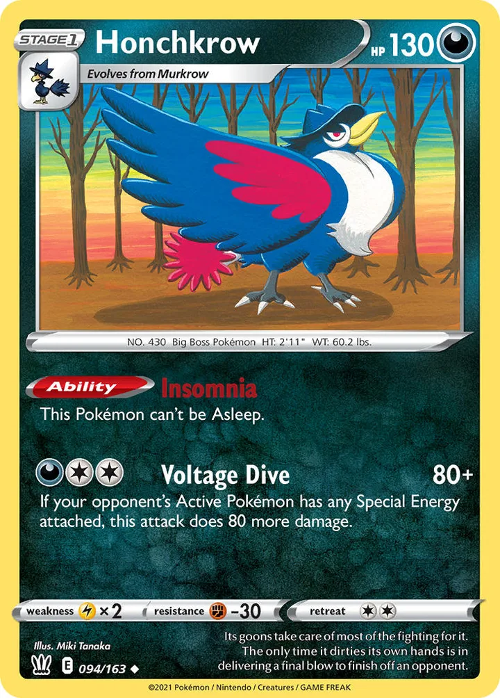 Honchkrow, Battle Styles 094/163