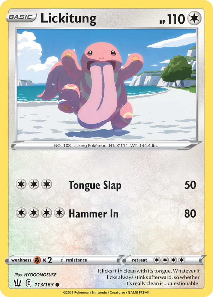 Lickitung, Battle Styles 113/163