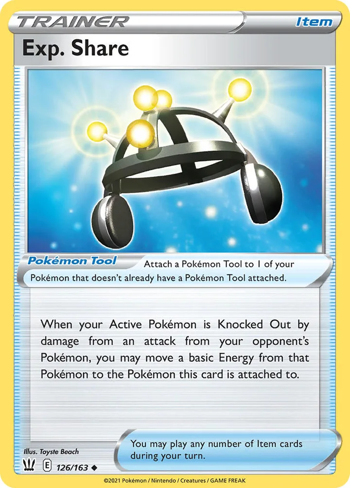 Exp. Share, Battle Styles 126/163