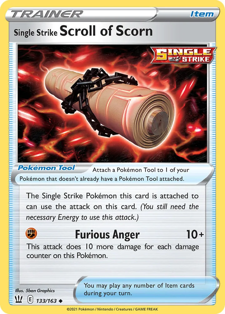 Single Strike Scroll of Scorn, Battle Styles 133/163