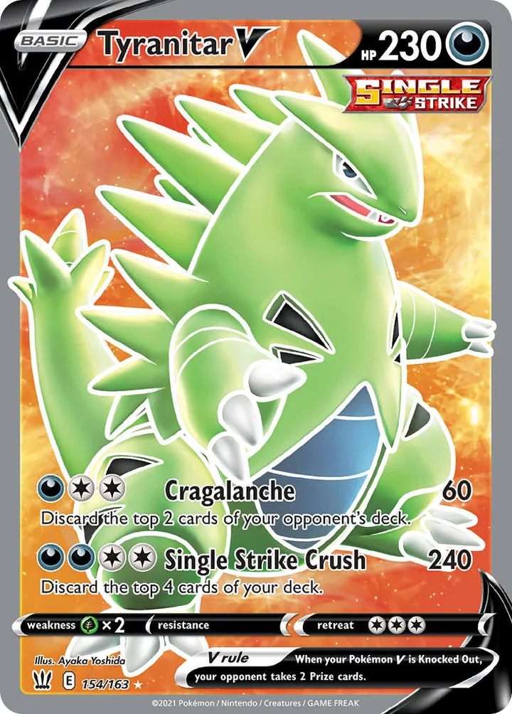 Tyranitar V, Battle Styles 154/163