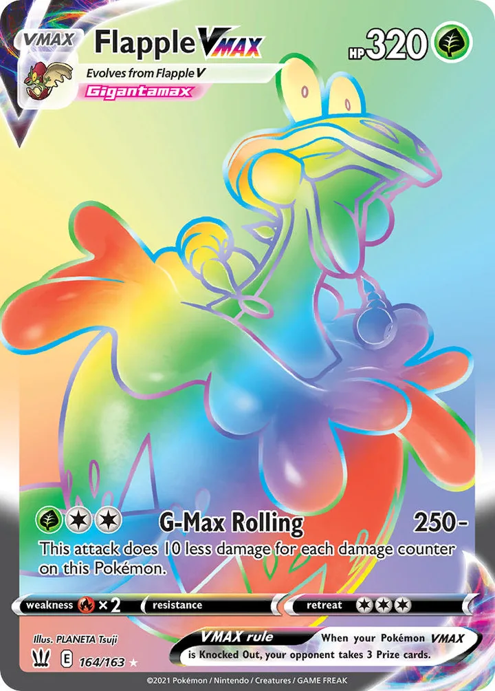 Flapple VMAX, Battle Styles 164/163