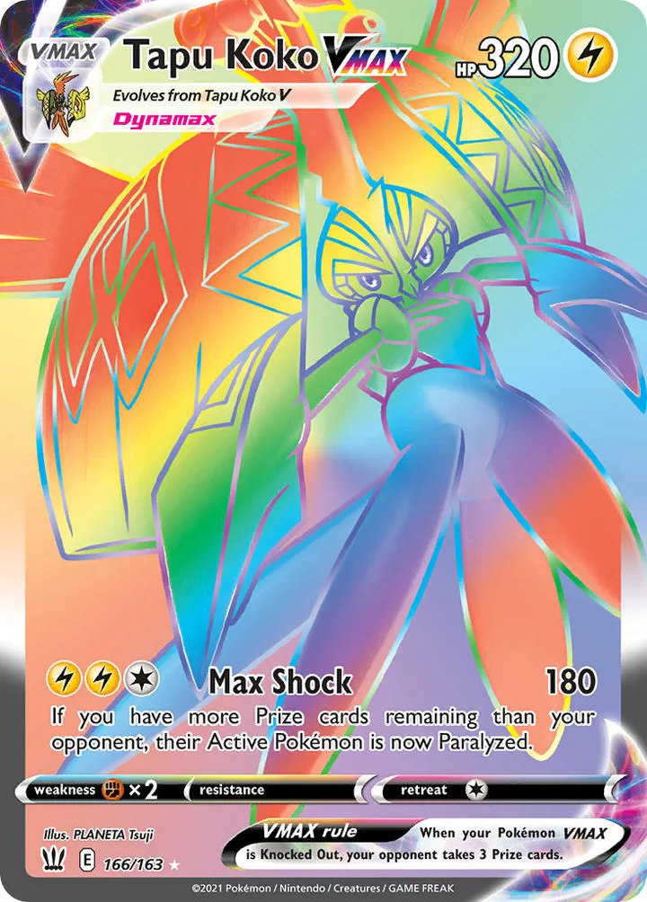 Tapu Koko VMAX, Battle Styles 166/163