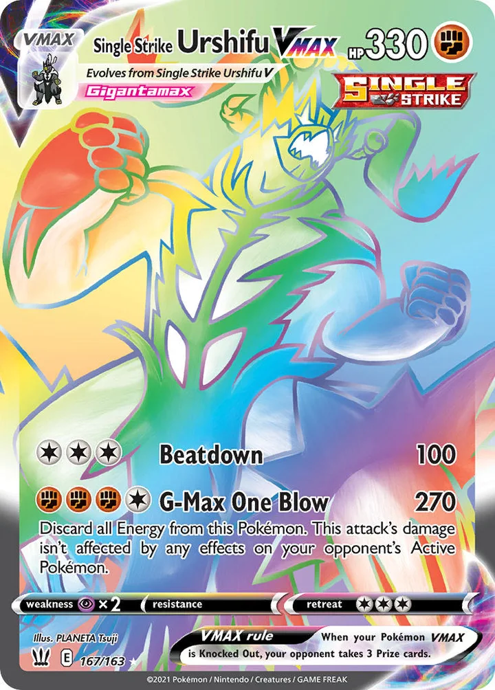 Single Strike Urshifu VMAX, Battle Styles 167/163