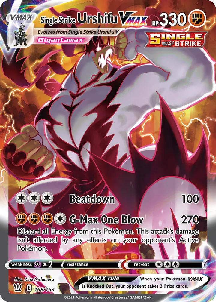 Single Strike Urshifu VMAX, Battle Styles 168/163