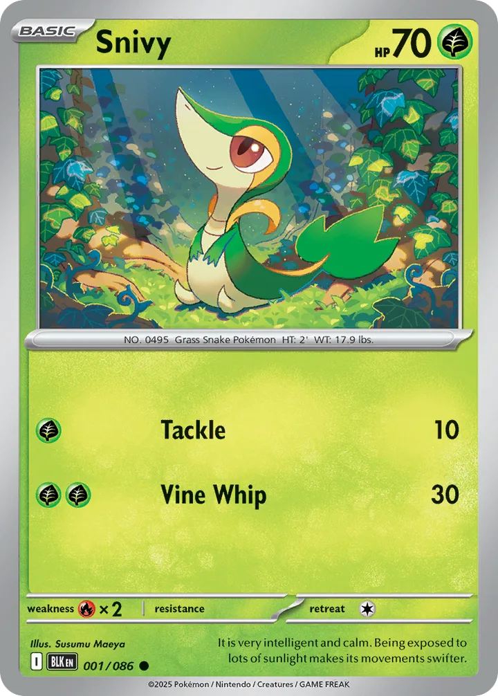 Snivy, Black Bolt 001/086