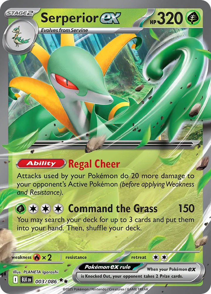 Serperior ex, Black Bolt 003/086