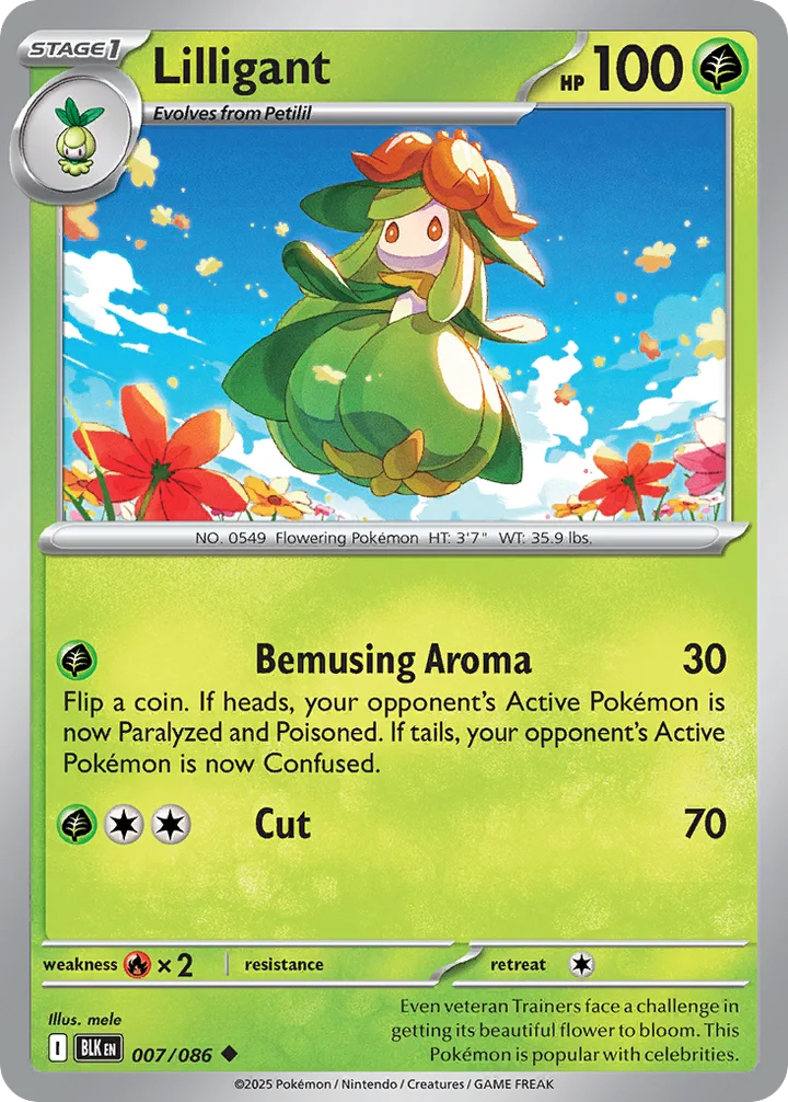 Lilligant, Black Bolt 007/086