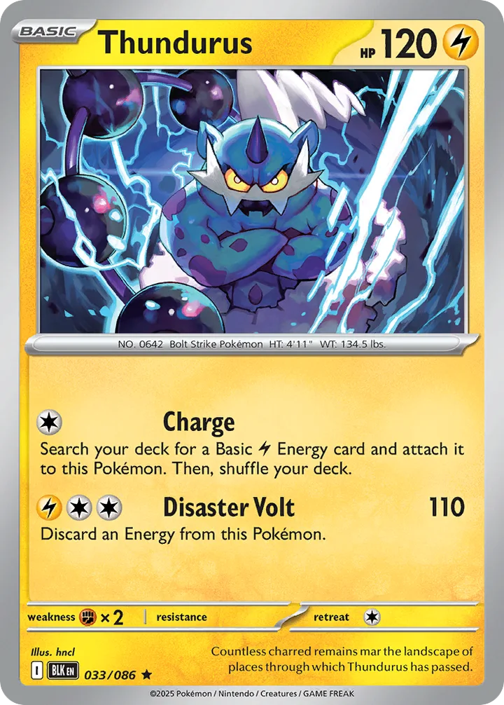 Thundurus, Black Bolt 033/086