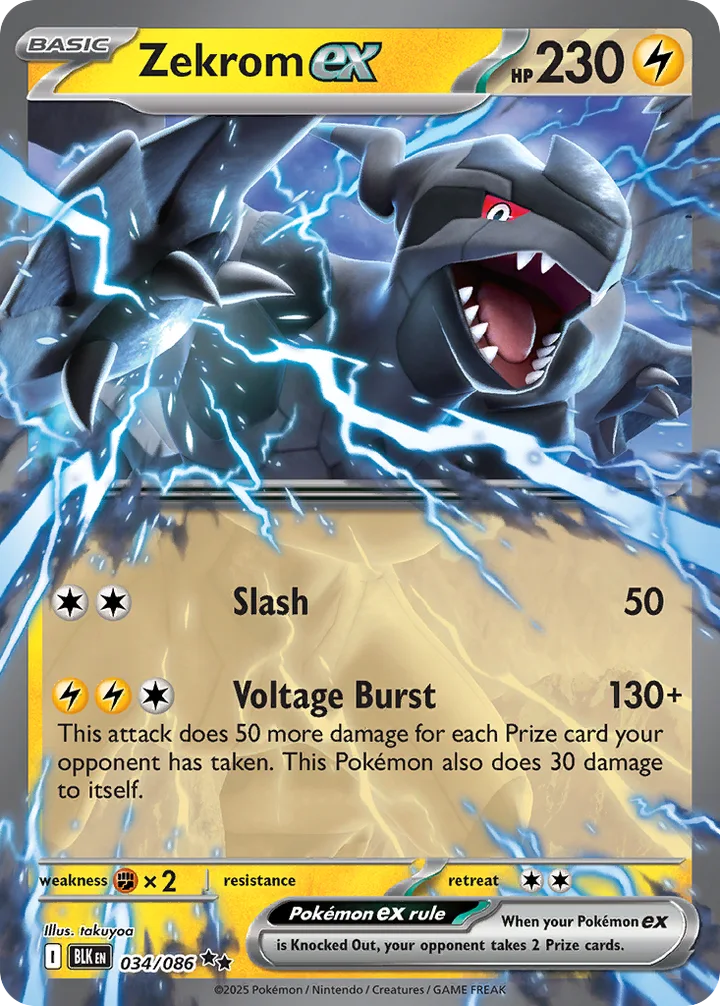 Zekrom ex, Black Bolt 034/086