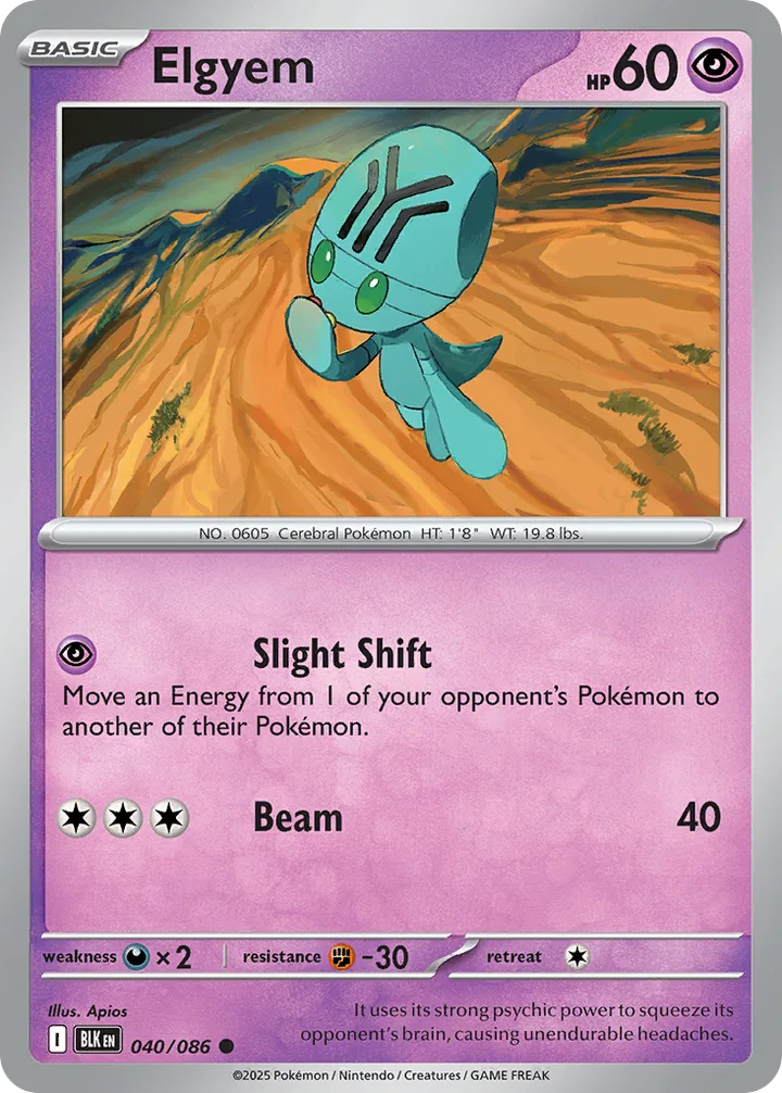 Elgyem, Black Bolt 040/086
