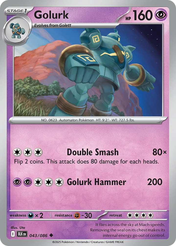 Golurk, Black Bolt 043/086