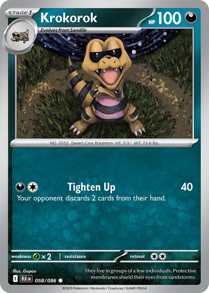 Krokorok, Black Bolt 058/086