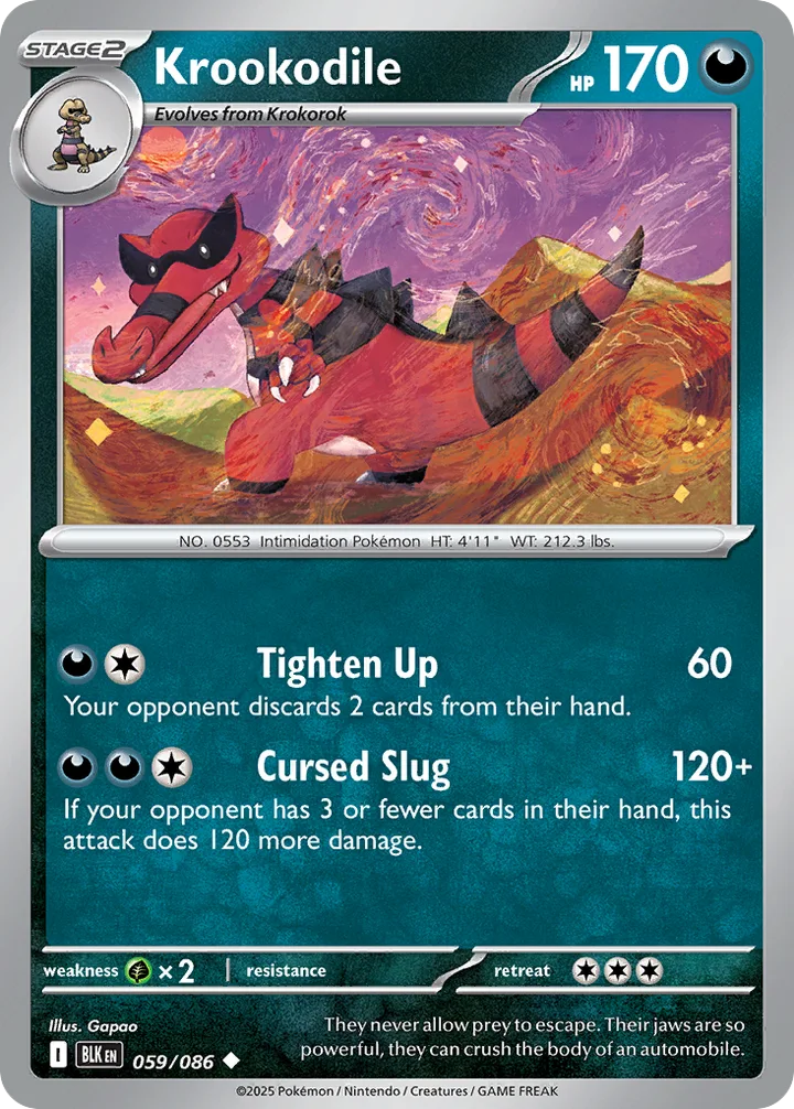 Krookodile, Black Bolt 059/086
