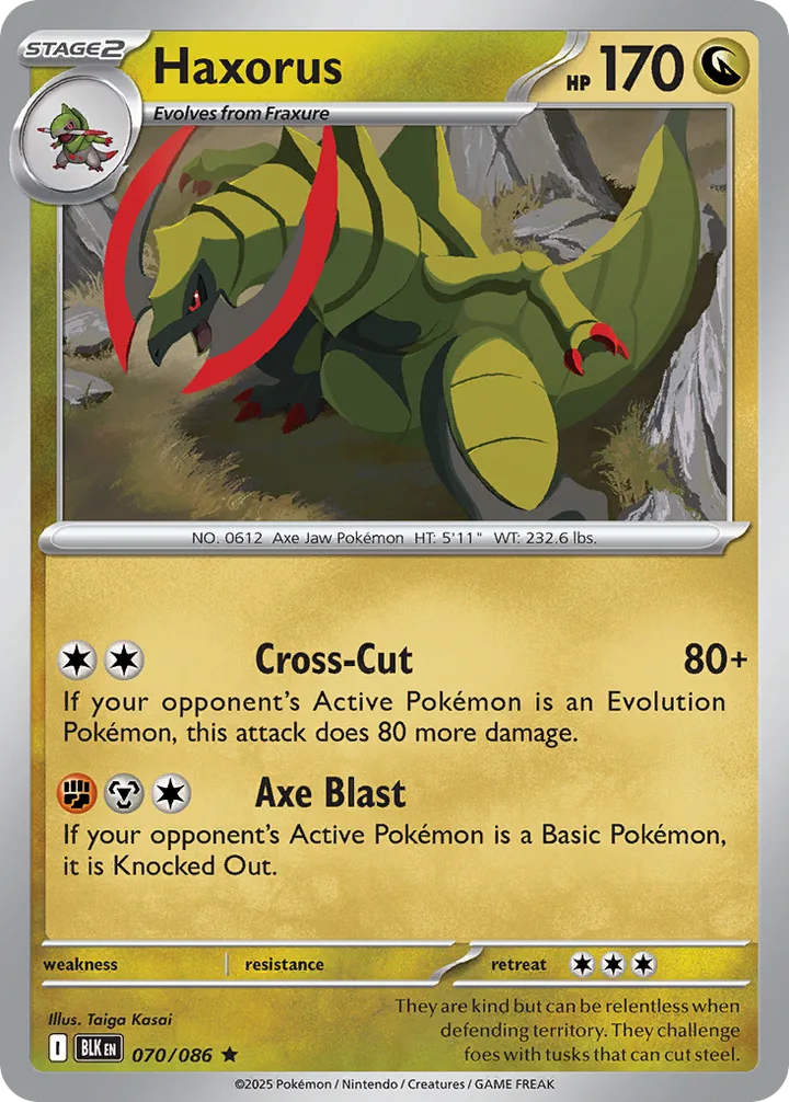 Haxorus, Black Bolt 070/086
