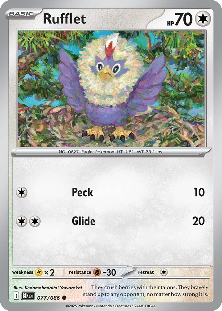 Rufflet, Black Bolt 077/086
