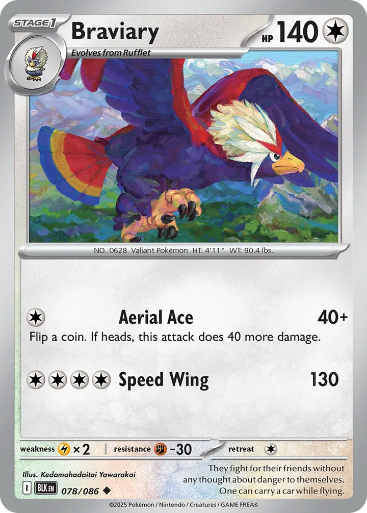 Braviary, Black Bolt 078/086
