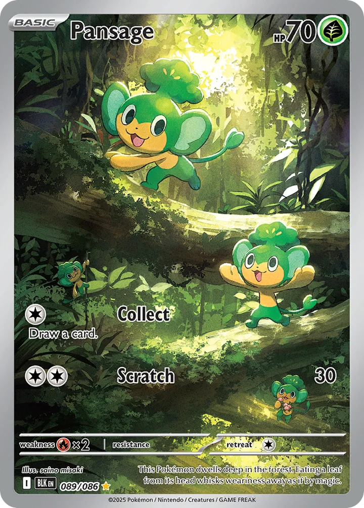 Pansage, Black Bolt 089/086