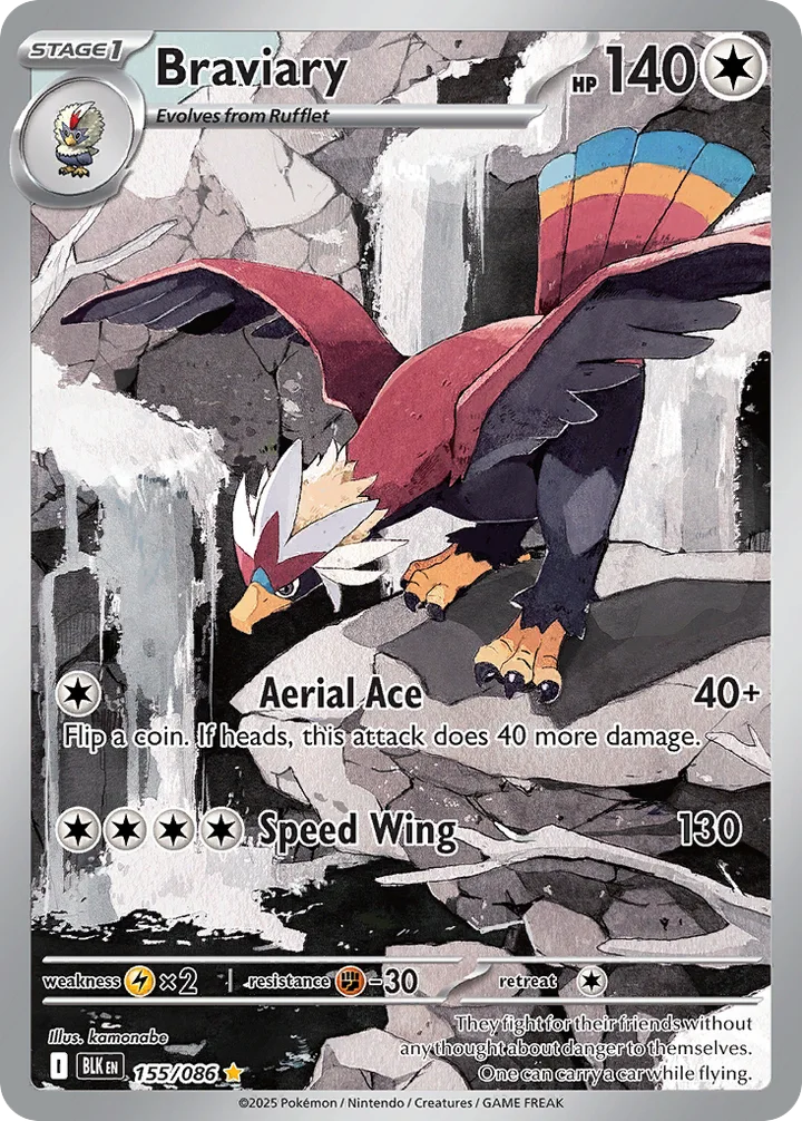 Braviary, Black Bolt 155/086