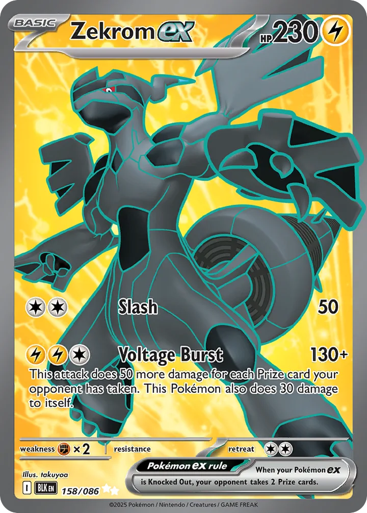 Zekrom ex, Black Bolt 158/086