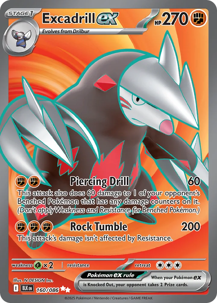 Excadrill ex, Black Bolt 160/086