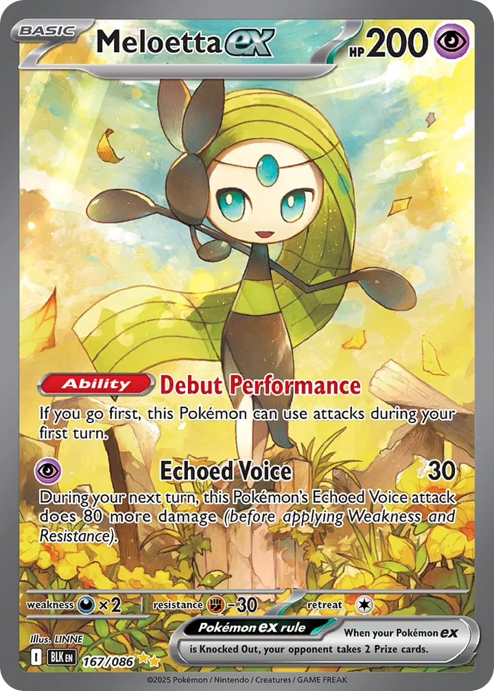 Meloetta ex, Black Bolt 167/086