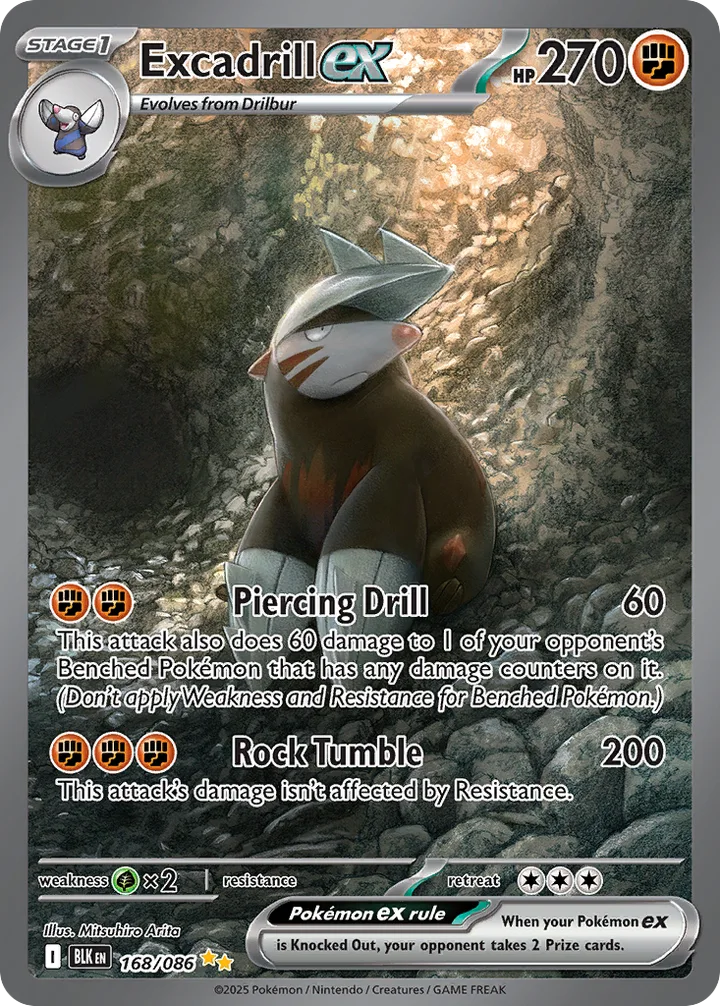 Excadrill ex, Black Bolt 168/086